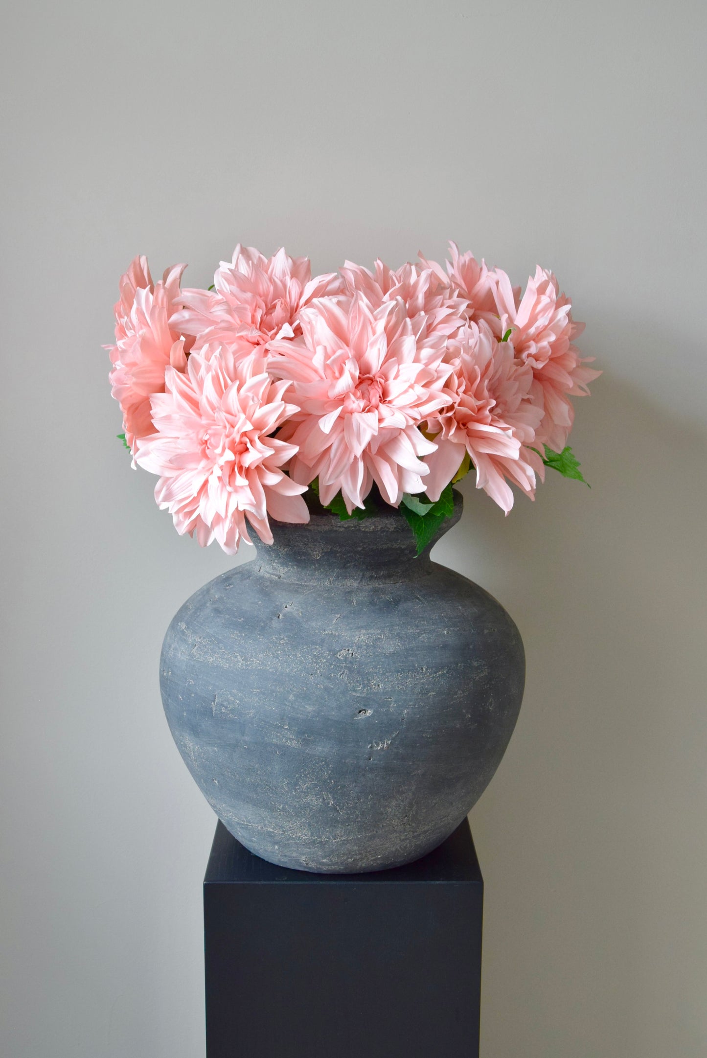 Artificial Pink Dahlia Stem – Faux Monarch Dahlia Flower