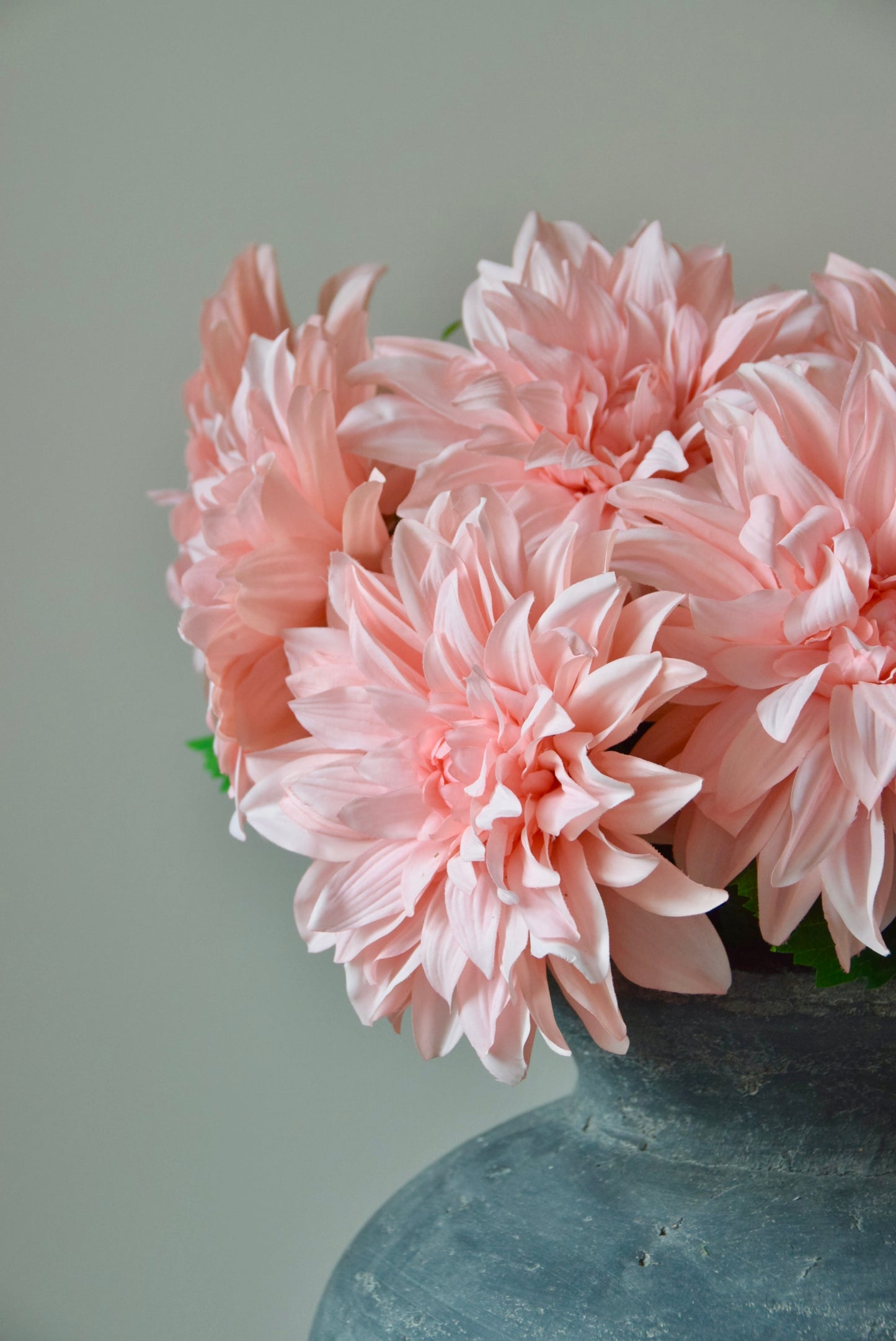 Artificial Pink Dahlia Stem – Faux Monarch Dahlia Flower