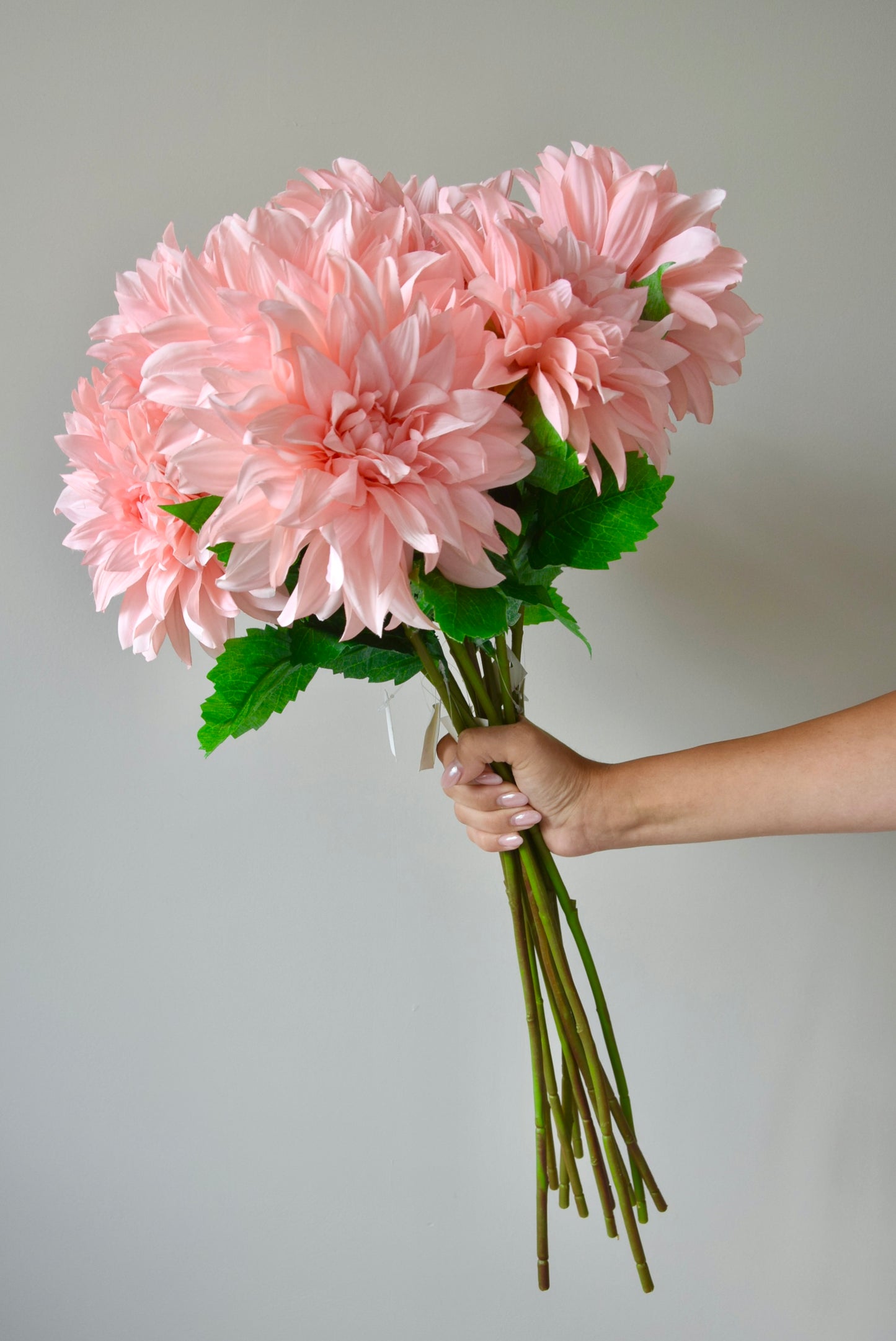 Artificial Pink Dahlia Stem – Faux Monarch Dahlia Flower
