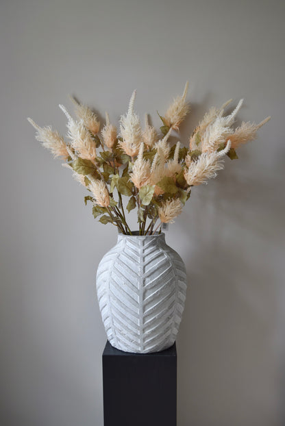 Tall Alexis Artificial Spray – Neutral Faux Cream Stem | Faux Stem for Vases