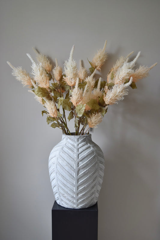 Tall Alexis Artificial Spray – Neutral Faux Cream Stem | Faux Stem for Vases