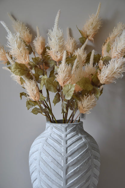 Tall Alexis Artificial Spray – Neutral Faux Cream Stem | Faux Stem for Vases
