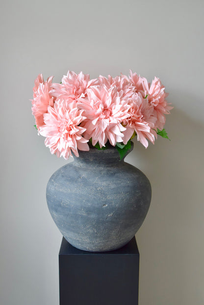 Artificial Pink Dahlia Stem – Faux Monarch Dahlia Flower