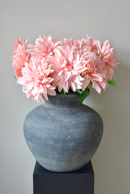 Artificial Pink Dahlia Stem – Faux Monarch Dahlia Flower