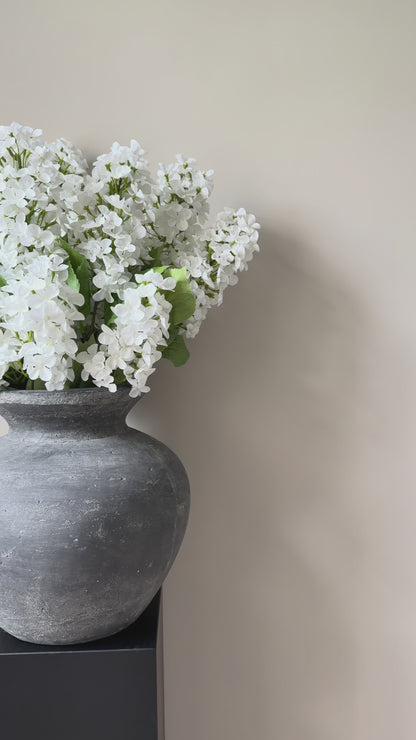 Artificial Hydrangea Stem | Faux Paniculata Hydrangea | Artificial White Flower