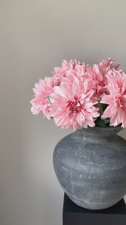 Artificial Pink Dahlia Stem – Faux Monarch Dahlia Flower