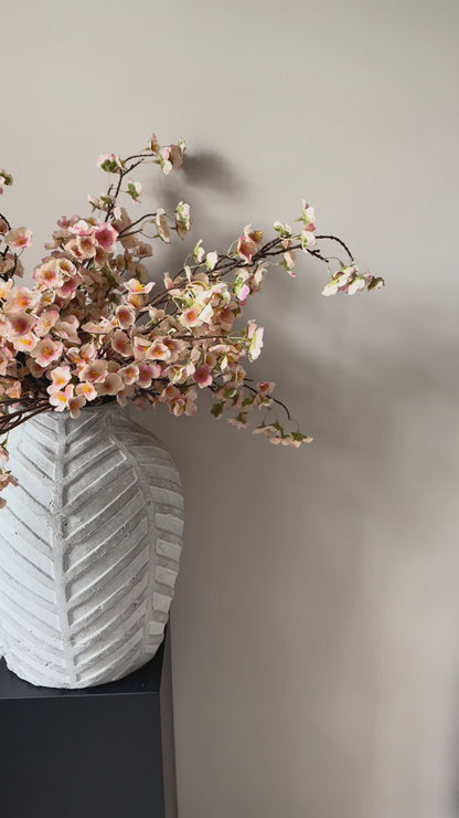 Artificial Cherry Blossom Stem | Faux Pink Blossom Stem | Faux Japanese Blossom
