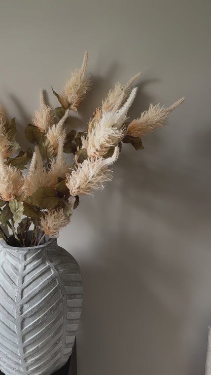 Tall Alexis Artificial Spray – Neutral Faux Cream Stem | Faux Stem for Vases